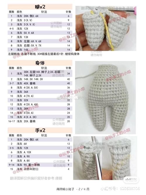 钩针背带裤小兔子_兔子_背带裤_钩针_钩针编织_兴趣爱好_手工