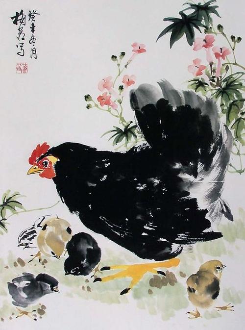 作品转载自 网易 画家梅若的博客 花鸟画相册