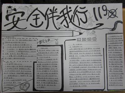 初中级别的消防手抄报 消防手抄报