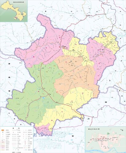 碌曲县政区地图