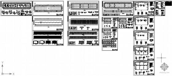本次设计为:某24米跨钢结构铆工车间建筑结构设计图    图纸包括