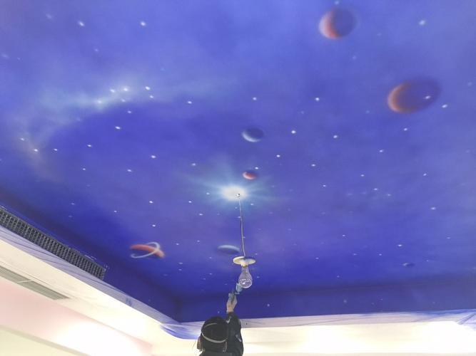 卧室手绘星空顶