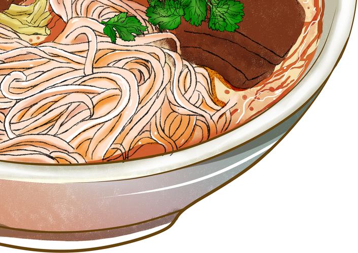 鸭血粉丝汤插画绘制及包装设计