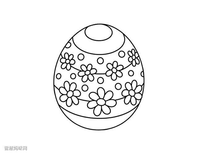 7张漂亮的复活节彩蛋简笔画