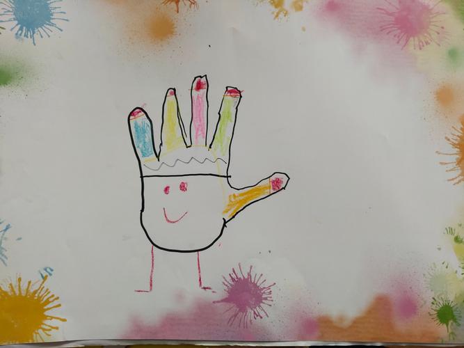 中班第二周创意美术:手掌添画《小手变变变》