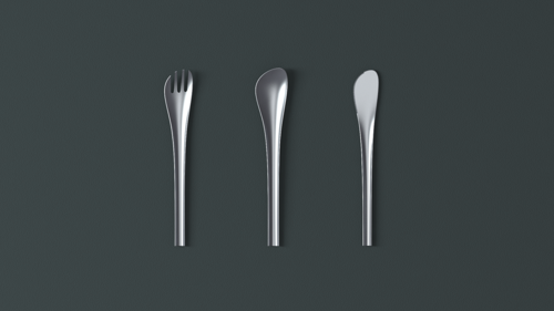 一组灵感来芹菜的餐具,让人过目不忘的仿生设计!