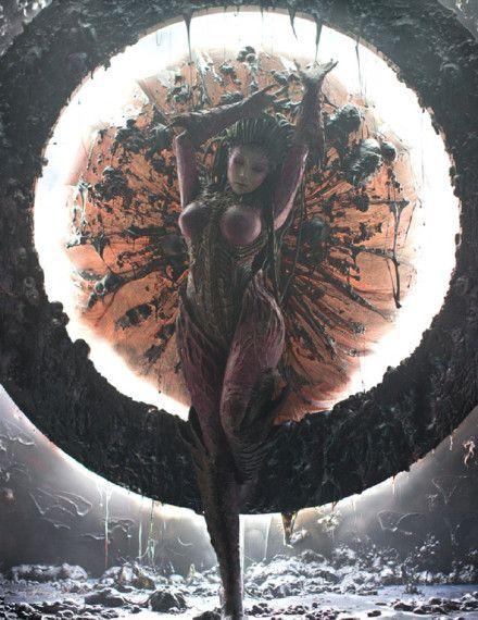com 【《星际争霸》中虫族女王的进化过程】制作整个身体部花费了团队