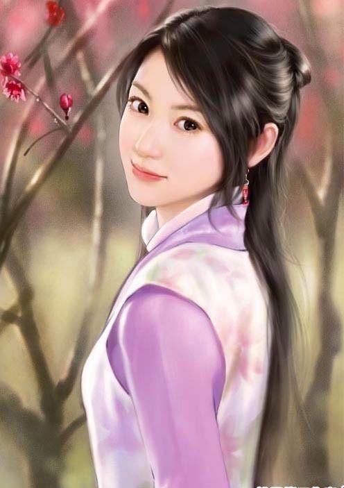 图古装手绘美女图片赏心悦目古风系插画唯美意境网烟雨兰花的收集我