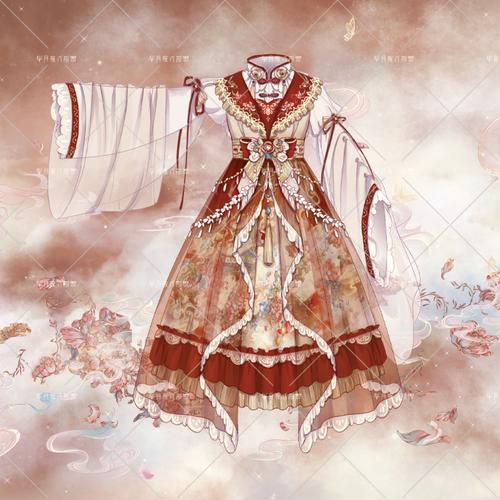 洛丽塔洋装 中华风_【意向金】游园惊梦原创中华风洋装汉元素秋冬花嫁