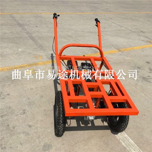 易途双轮动力运输推车 大马力汽油搬运工具车