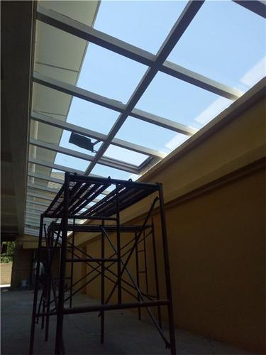 丰台区玻璃阳光房 玻璃顶阳光休闲走廊