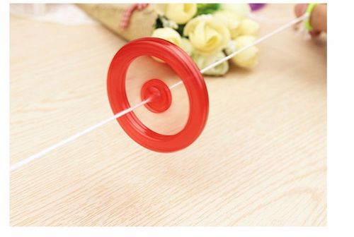 拉线拉环不发光飞轮不发光陀螺拉绳飞轮不发光玩具儿童玩具成人