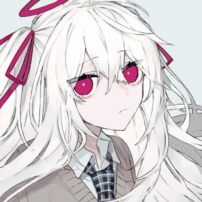 动漫 头像 赤瞳 女生↙ 璃