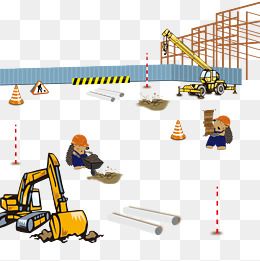 建筑工地卡通图片大全