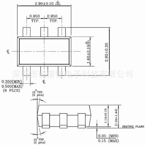 sot23-6自拍器ic封装图