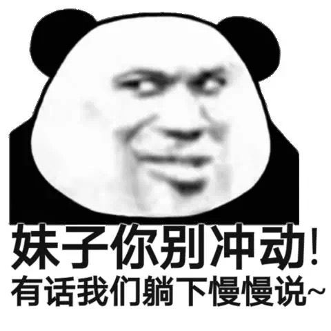 搞笑带字的微信斗图怼人熊猫头表情包