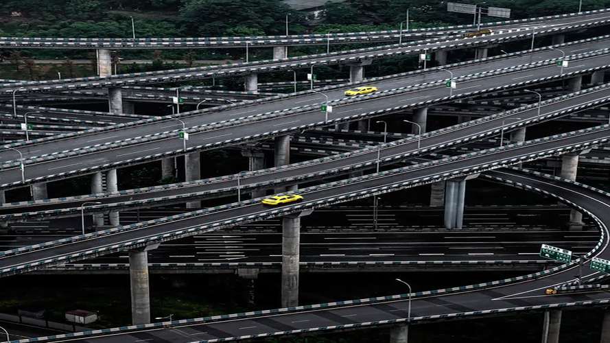 世界上最复杂的立交桥重庆黄角湾立交桥五层互通37米高