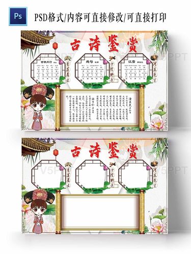 古代诗人古诗鉴赏手抄报