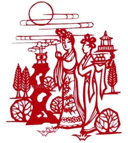 简单中秋剪纸图片 手工剪纸图片大全简单-蒲城教育