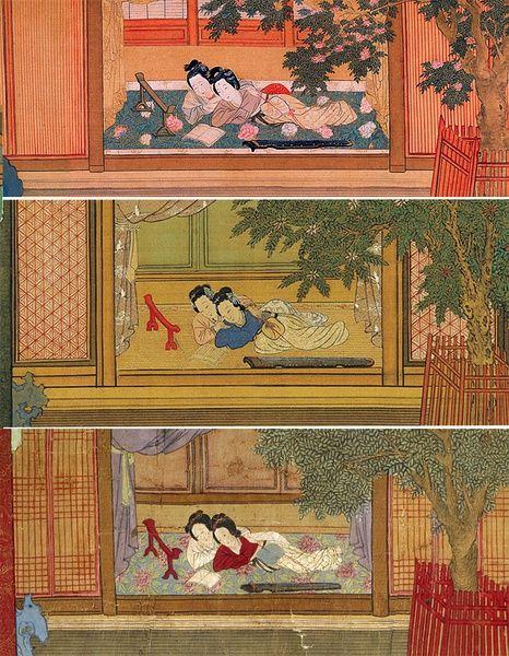 仇英的《汉宫春晓》和《清明上河图》一样,在明代都是流行的商品,摹本