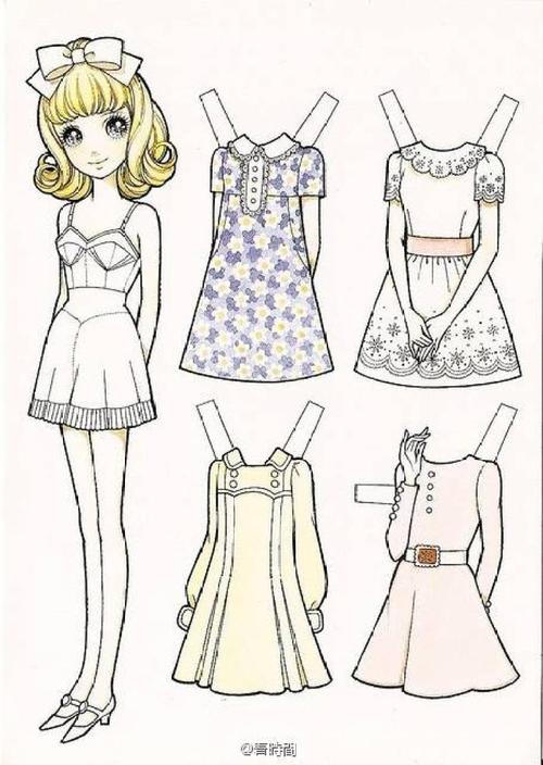 没玩过高桥真琴绘制的纸娃娃,童年缺失.