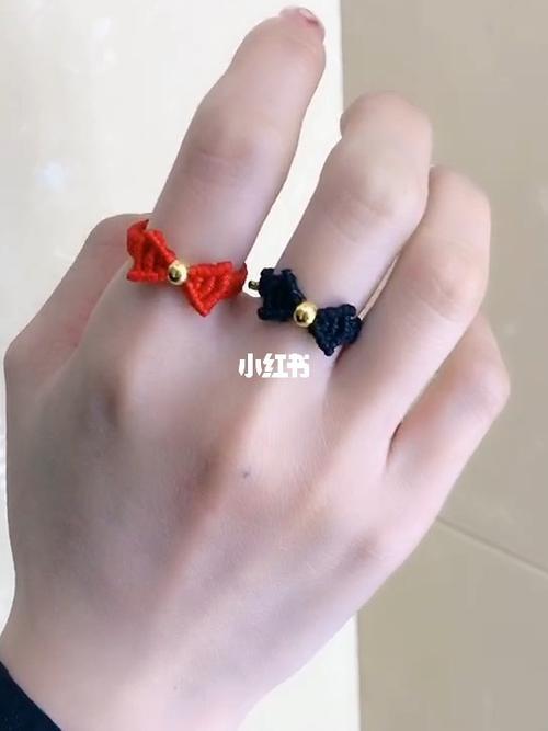 在逃公主94蝴蝶结硬金转运珠戒指,可调节_蝴蝶结_戒指_转运珠