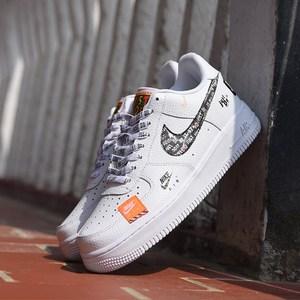 nike air force1空军一号30周年联名拼接白黑休闲板鞋 ar7719-100