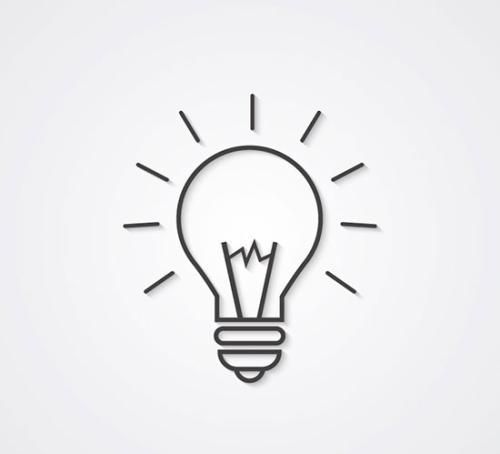 灯泡的简笔画超简单