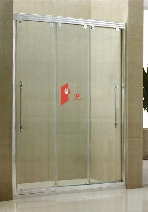 新款平面淋浴房三移门 直面三联动玻璃沐浴房 上海淋浴房隔断订制