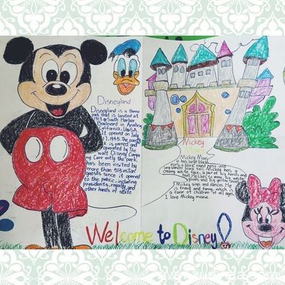 我最喜欢的迪士尼朋友们手抄报手抄报简单又漂亮