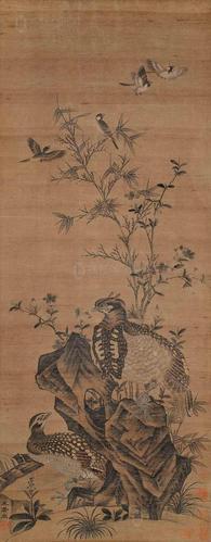 王若水 竹禽图