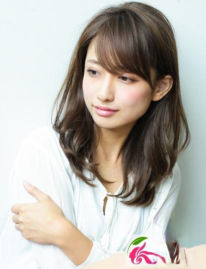 【图】知性韩范中长发烫发 中长发好看气质烫卷发_时尚发型_发藏网