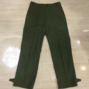 配发正品87扣式军绿作训工作裤正四个口袋老式军裤男长裤单裤