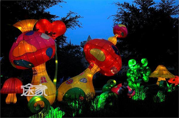 成都国色天香灯会图片