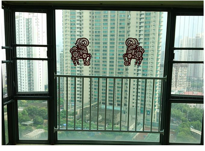 平开窗外推窗猫咪防护网隐形防盗飘窗护栏防盗窗贝贝安铝合金上海