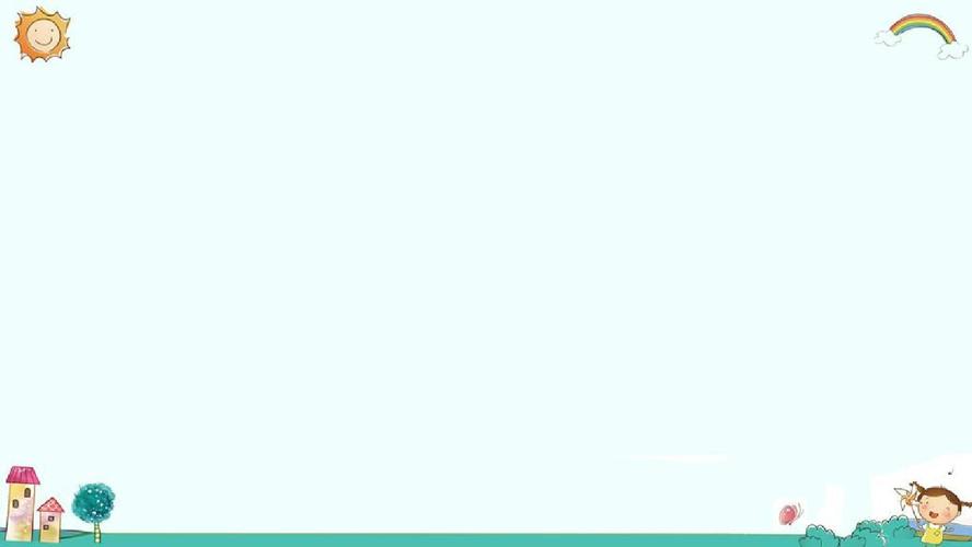 卡通家长会可爱简约风清新薄荷绿通用动态ppt模板素材