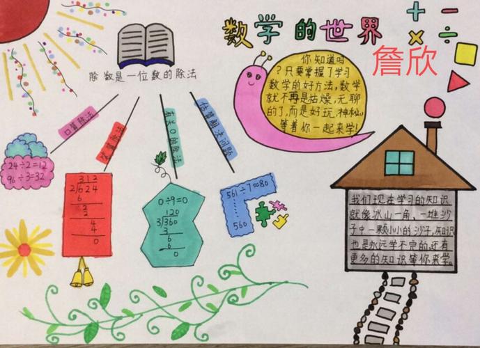 其它 三五班三六班数学手抄报大比拼 写美篇 为期一周的数学手抄报