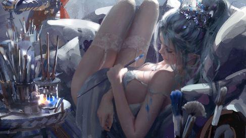 鬼刀海琴烟wlop插画6