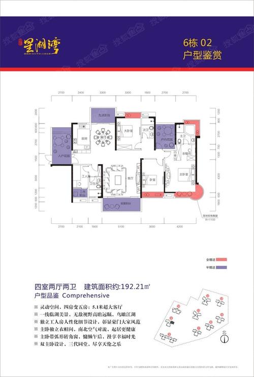 林邑·星湖湾四居室6#02_林邑·星湖湾户型图-郴州