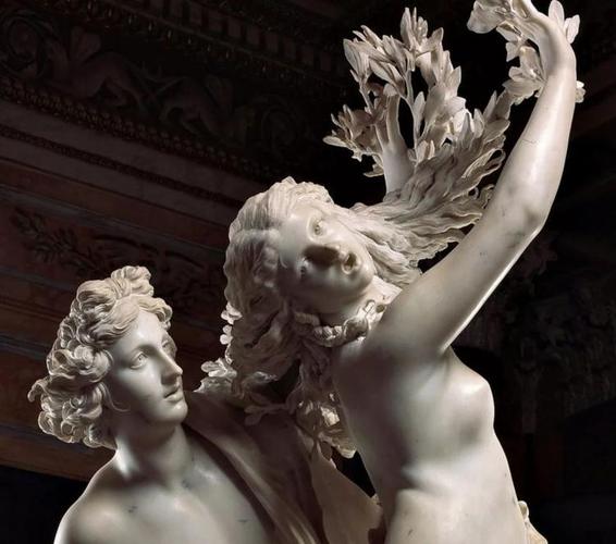 《阿波罗与达芙妮》贝尼尼  收藏于意大利罗马博而盖塞博物馆