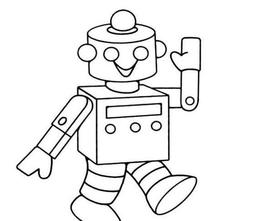 人物简笔画图片大全_神奇的机器人(4)