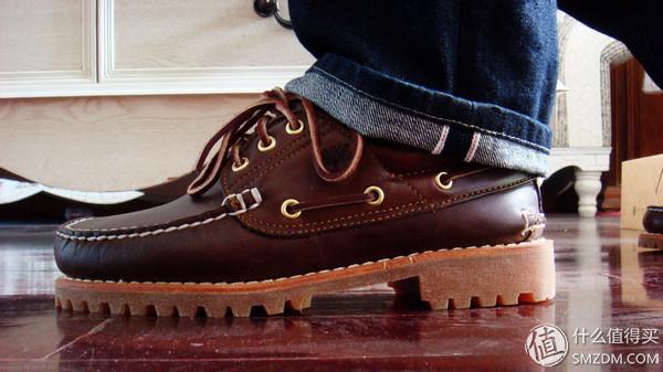 蜈蚣星人之通勤皮鞋 篇五:timberland 天木兰 50009 经典三眼里根船鞋
