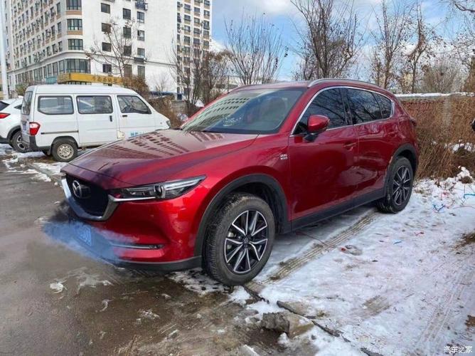 雪后的魂动红马自达cx-5