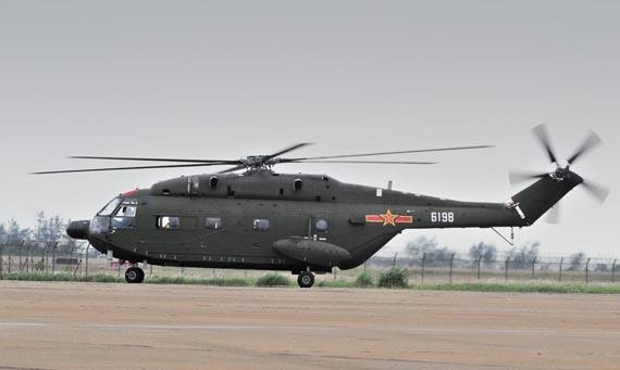 我国研制的直-8直升机