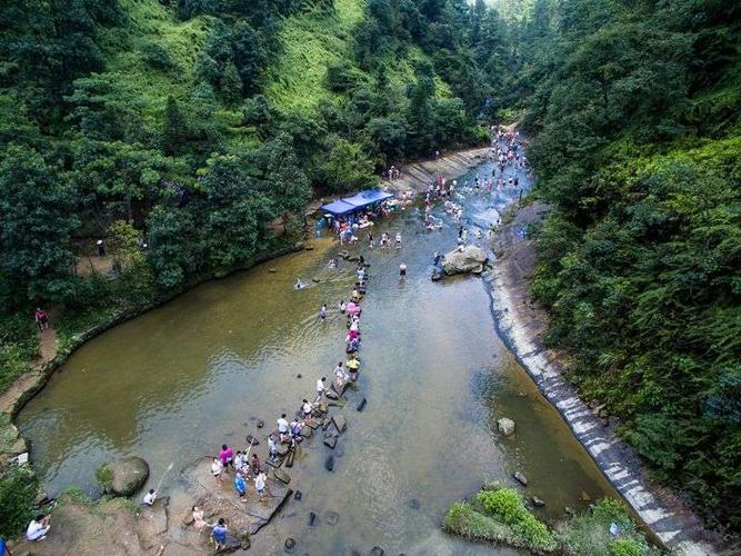 内江威远石板河风景区大漂亮了