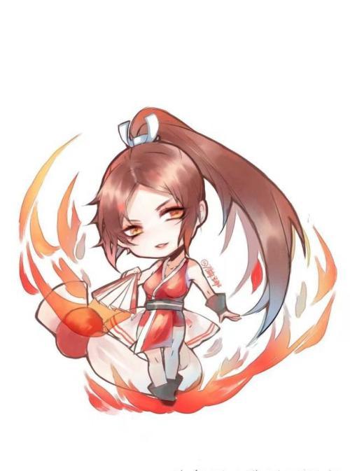 王者荣耀不知火舞简笔画