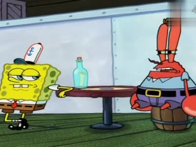 海绵宝宝:蟹老板在去复仇的路上,看见了一生的挚爱,就是钱钱