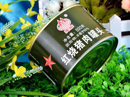 美宁易拉红烧猪肉罐头500g/罐