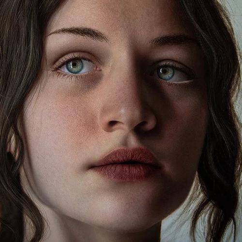 冷军超写实油画放大10倍两个细节输给80后画家