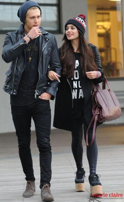 凡妮莎·哈金斯(vanessa hudgens)与男友奥斯汀·巴特勒(austin